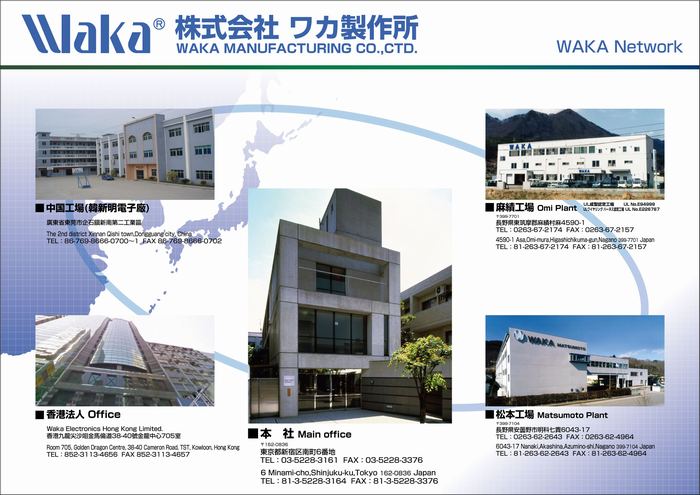 ワカ製作所 ネットワーク図