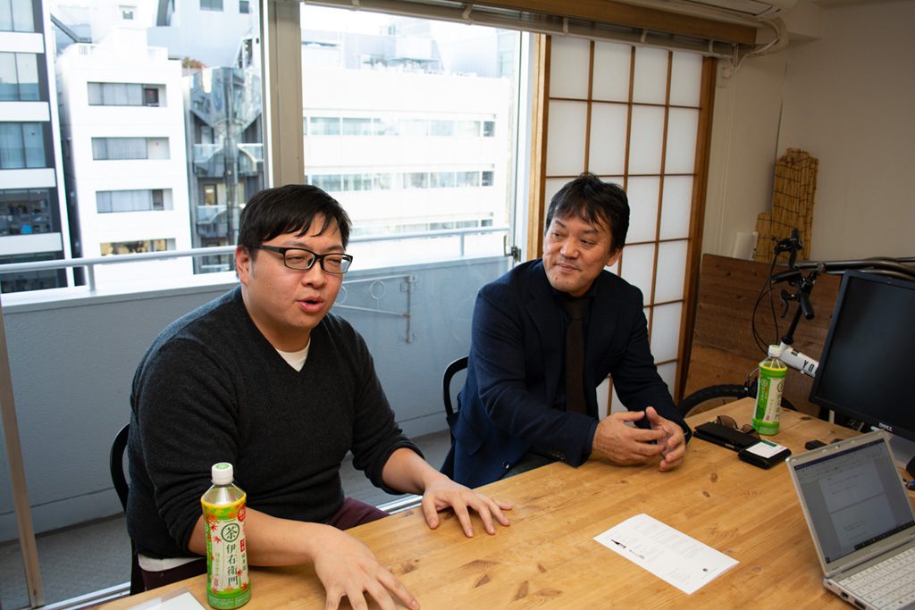 橋本忠一氏(左)と杜氏の溝畑利行氏